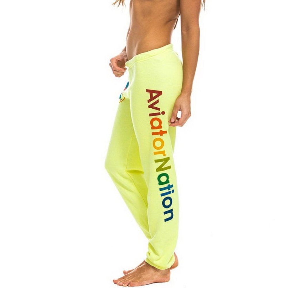 Aviator Nation Neon Logo Sweatpant